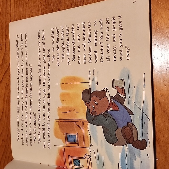 Vintage Disney Mickey's Christmas Carol Book - Picture 5 of 8